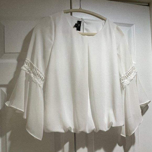 I.N. San Francisco White Blouse - Picture 1 of 4